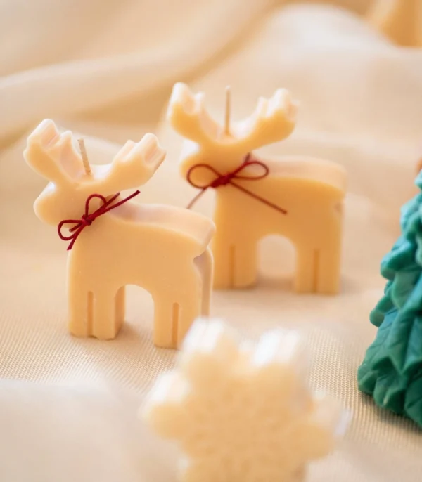 christmas candle reindeer