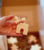 Christmas candle reindeer