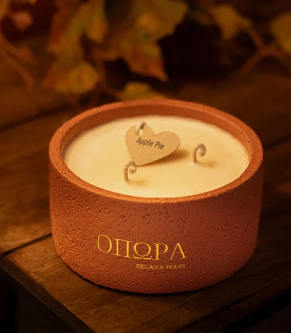 terracotta soy candle