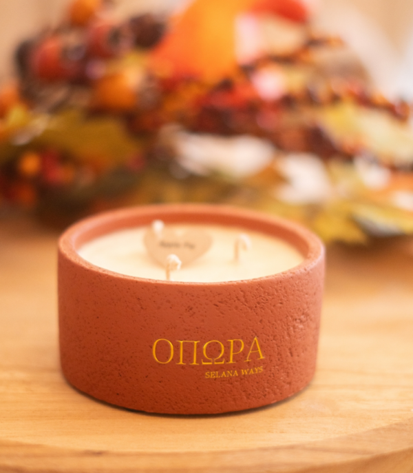 terracotta soy candle
