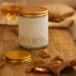 whiskey caramel candle